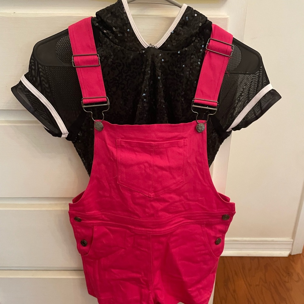 Weissman Pink and Black Kids Dance Costume